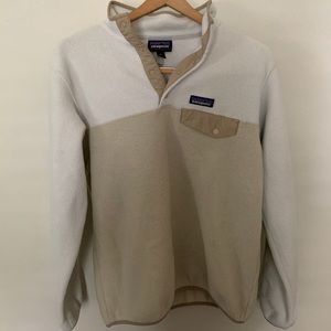 Tan and Cream Patagonia Fleece